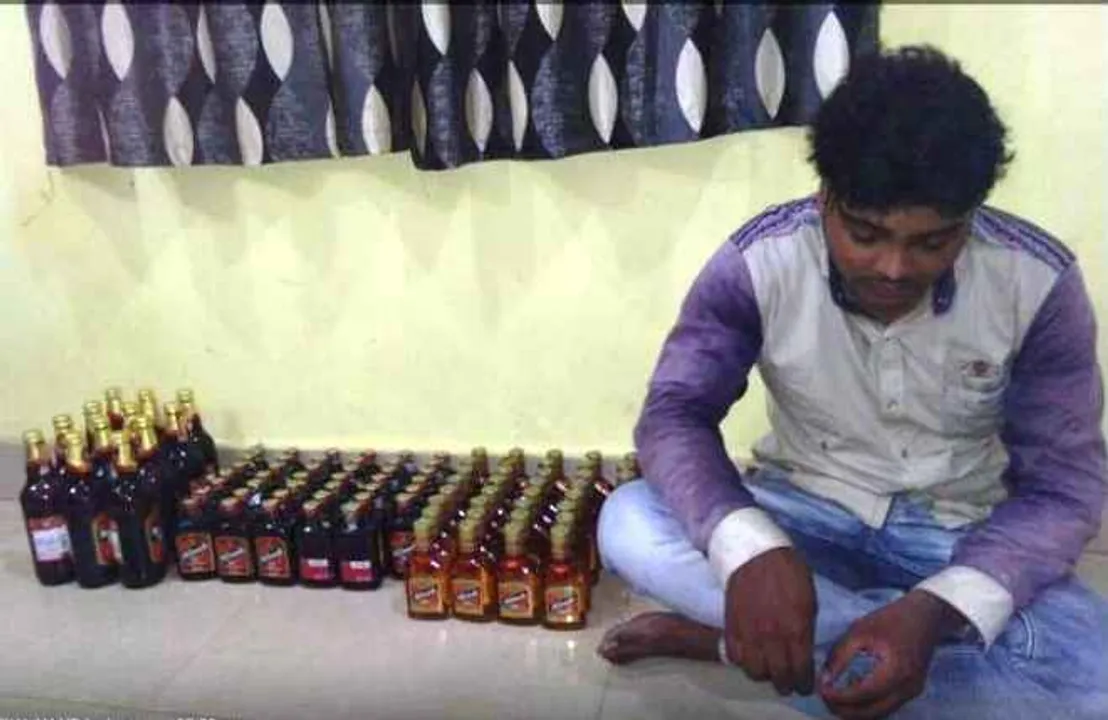  78 bottles of IMFL seized from youth in Odisha's Bargarh