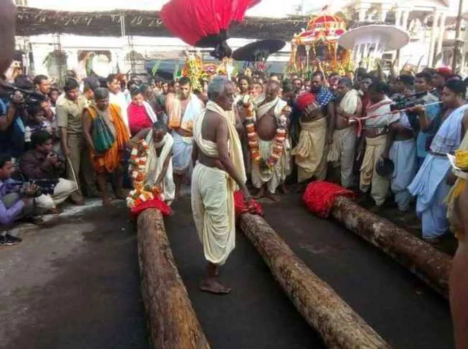  Construction of chariots for Ratha Yatra begins in Odisha