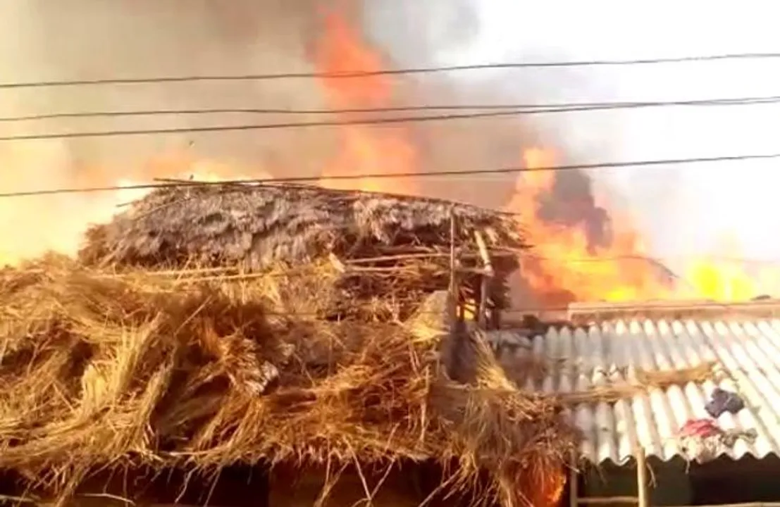  Over 150 houses gutted at three places in Odisha