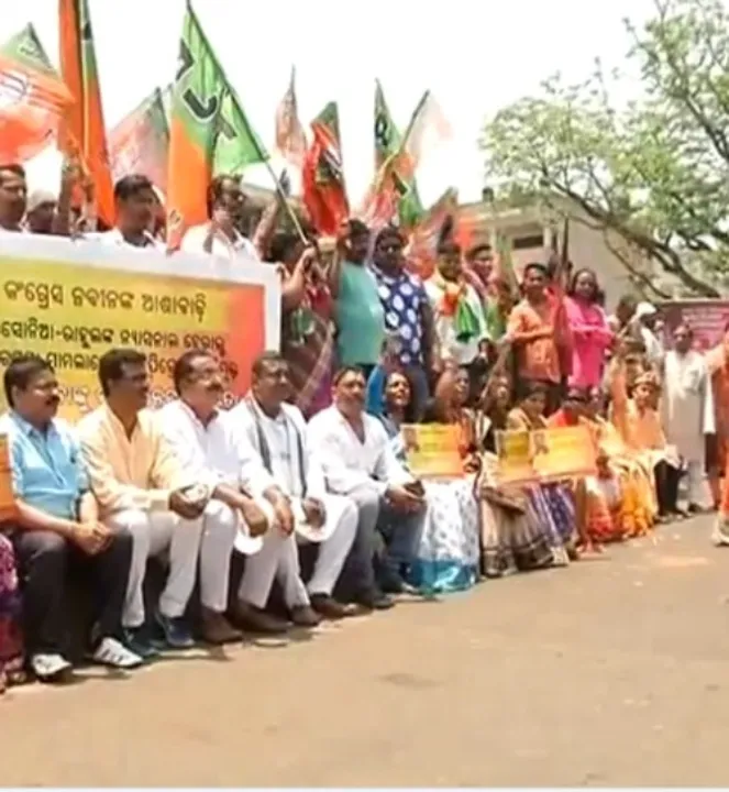  BJP workers stage demo in Odisha capital, demand Pitroda’s sacking