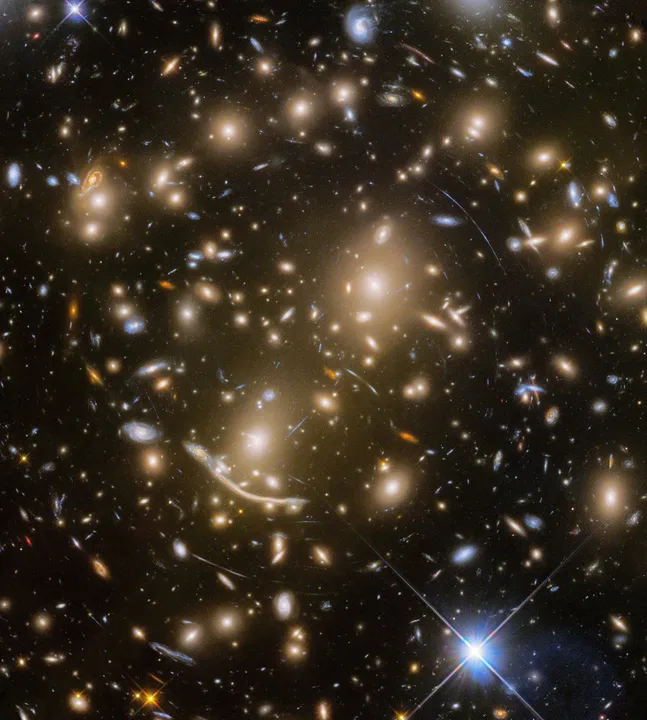  Galaxy cluster 6 bn light years away captured by Hubble space telescope