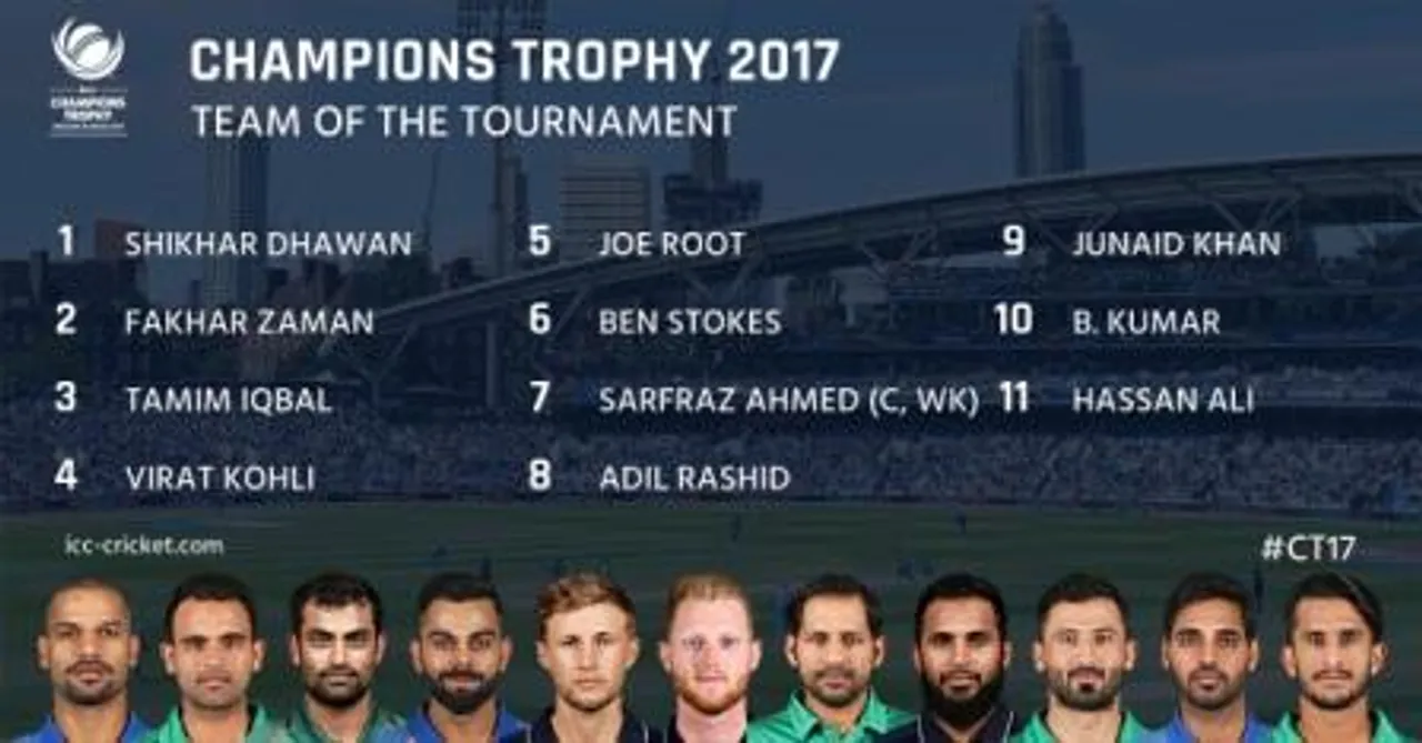  3 from India in ICC Champions Trophy team