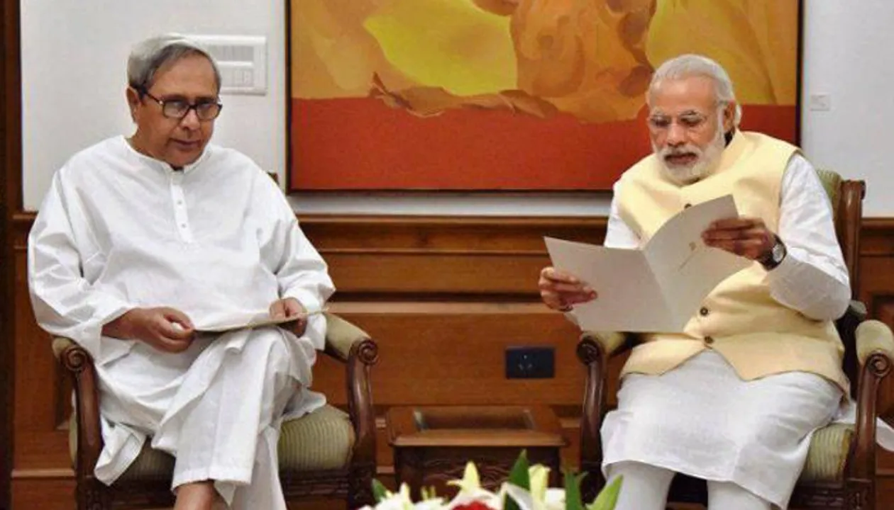  (File Pic) PM Narendra Modi (Right) and Odisha CM Naveen Patnaik (Left)  