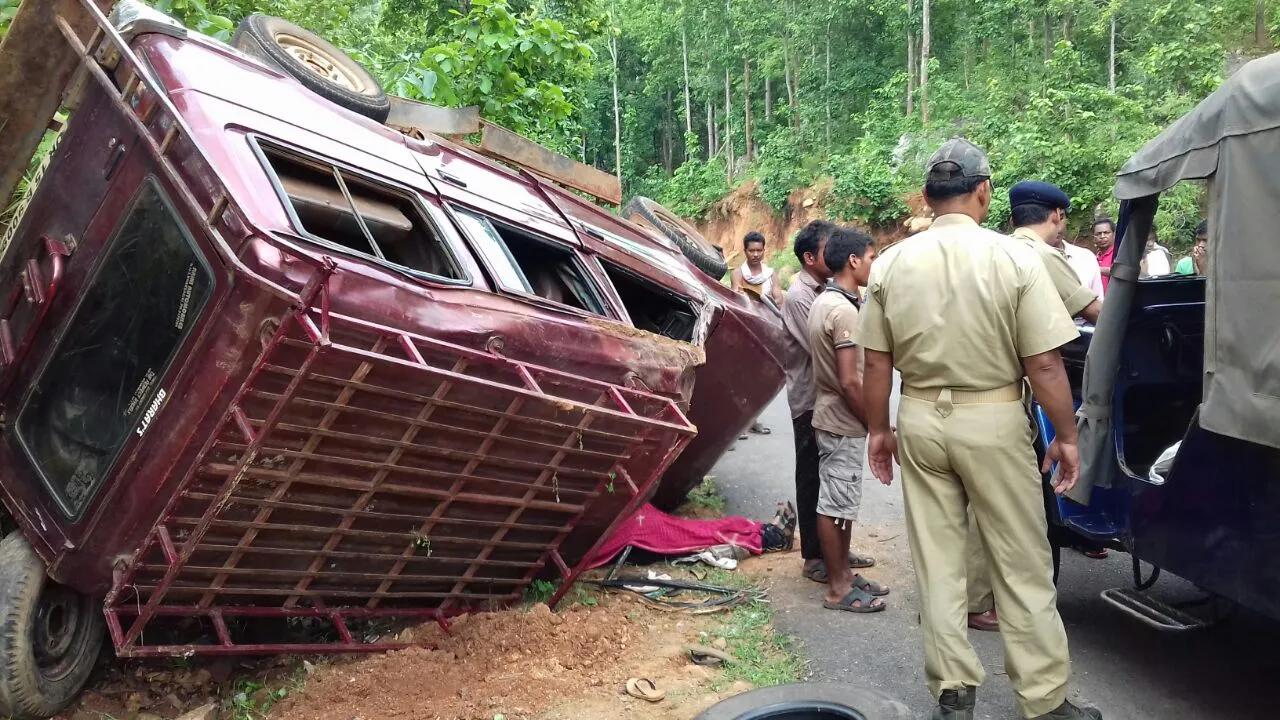  Odisha woman delivers baby inside car that falls off ghat killing 3