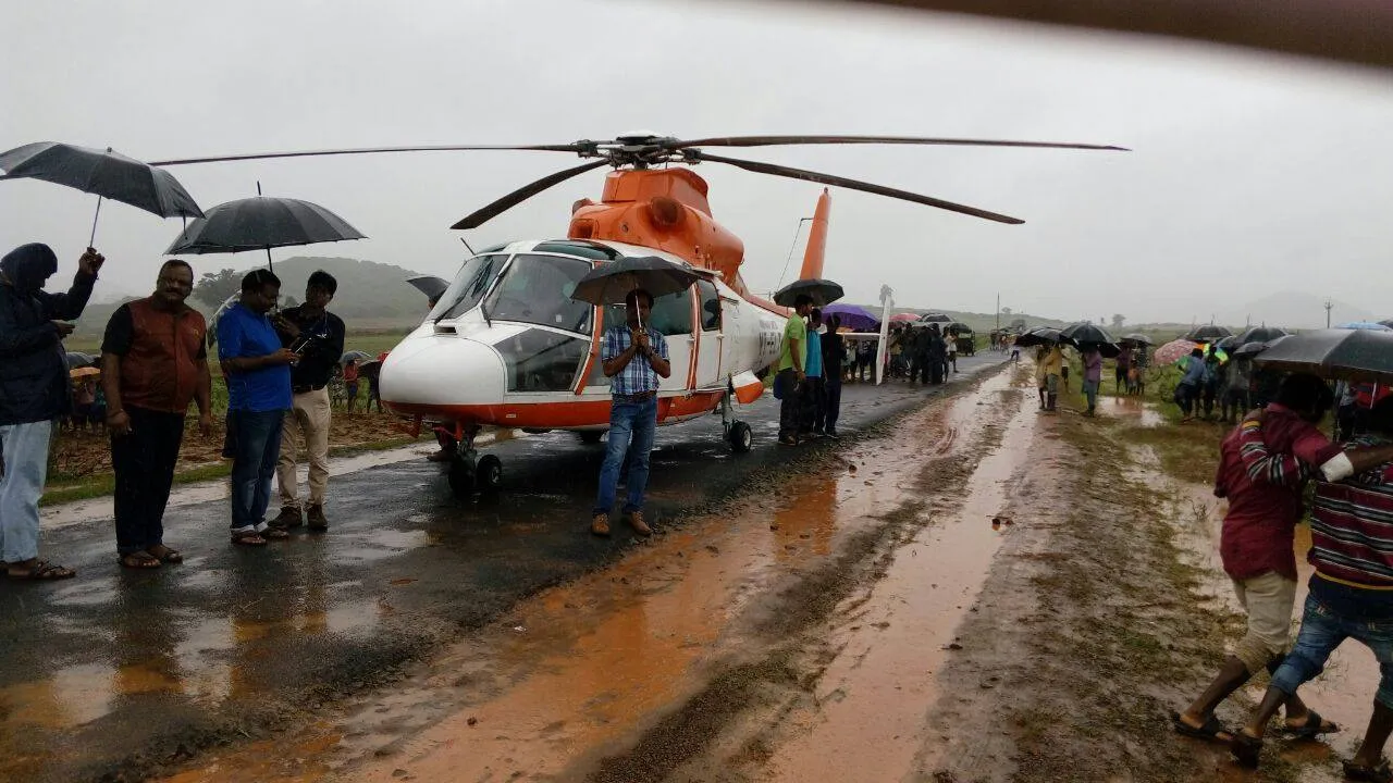  Pawan Hans helicopter makes emergency landing on road in Odisha's Koraput