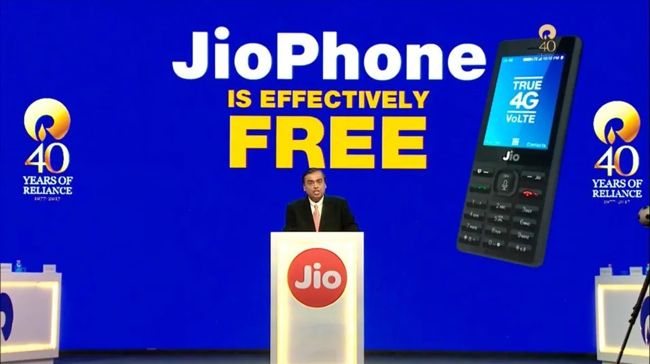  Jio 4G feature phone launched for zero cost
