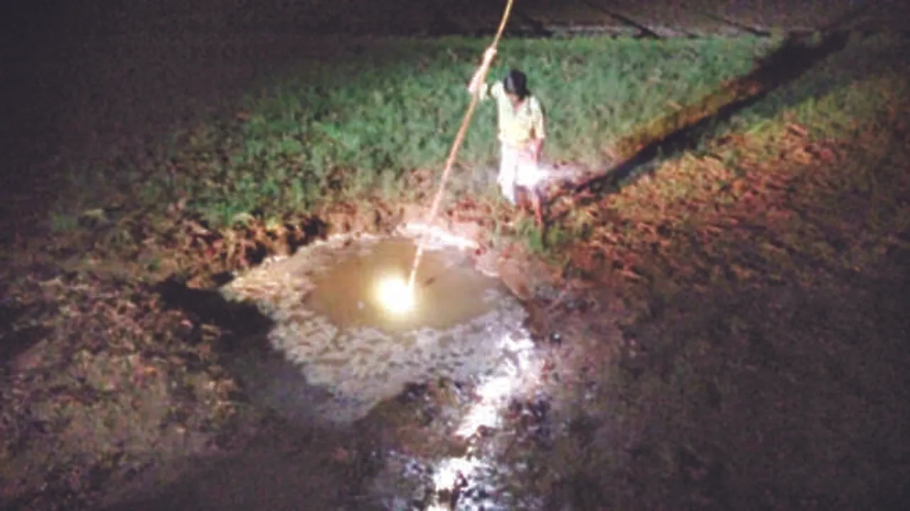  Well-like pits create panic in Odisha's Jagatsinghpur