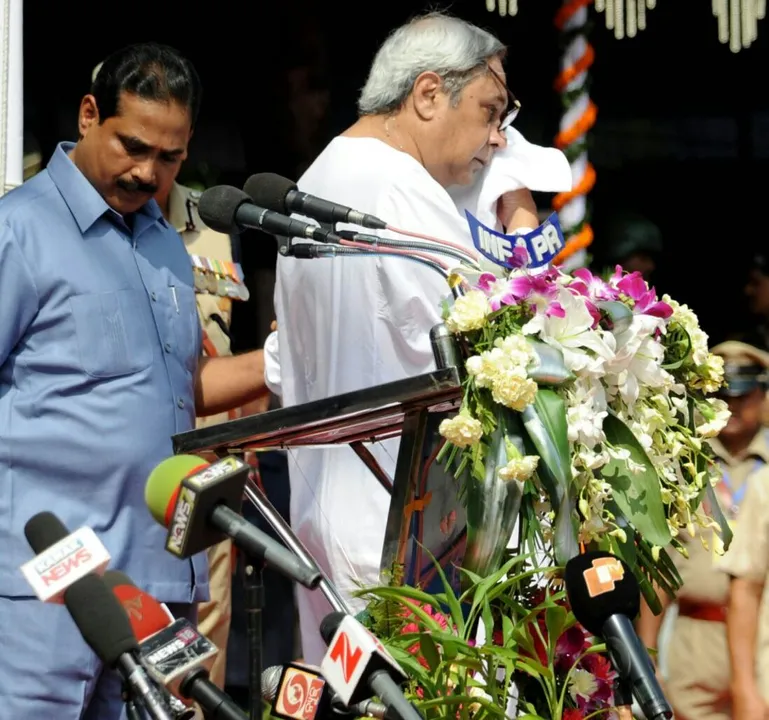  In Pics: Odisha CM fell sick while delivering speech on Independence day
