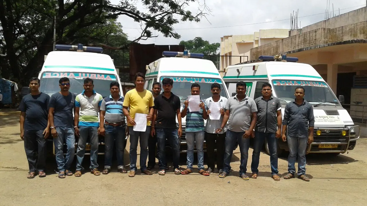  Mass resignation by 108-Ambulance staff in Odisha's Deogarh