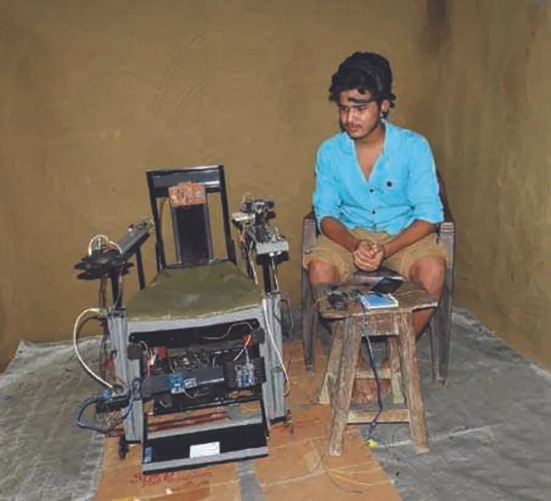  Odisha's young scientist invents human robot, smart chair