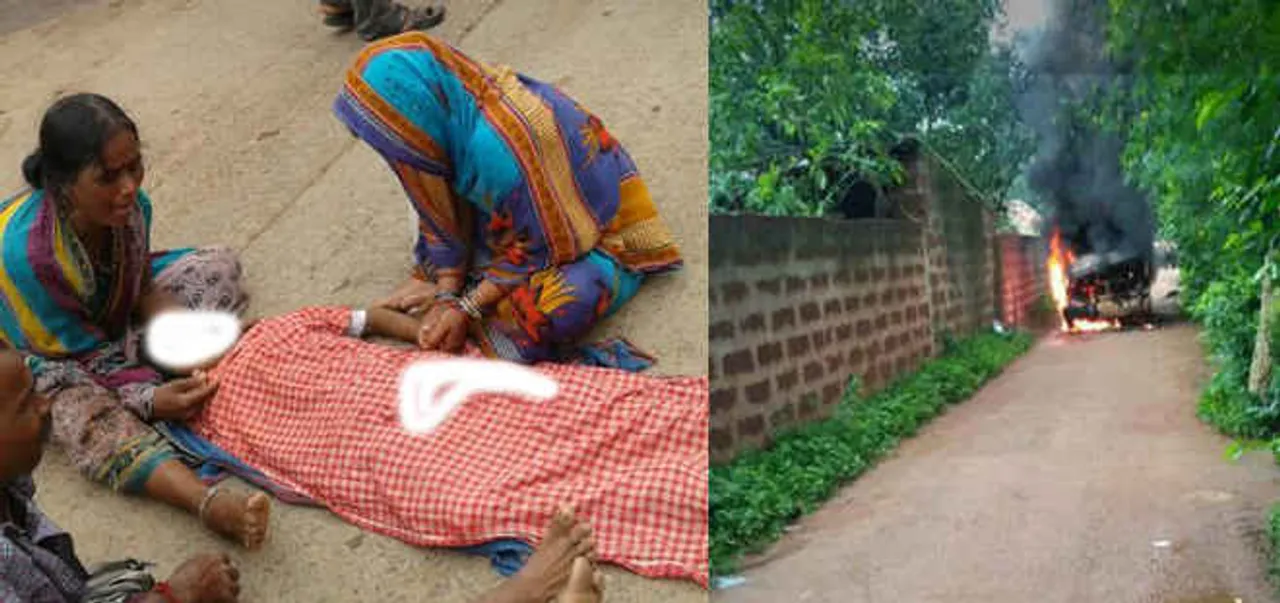  Truck set on fire post student's death in accident in Odisha's Nayagarh