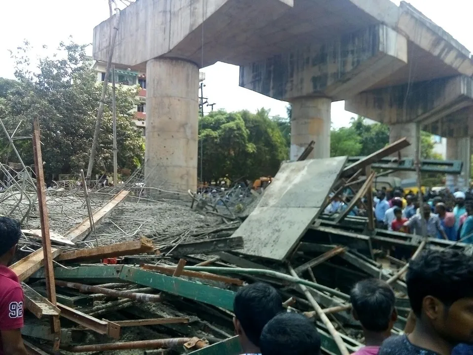  Under construction flyover collapses in Odisha capital, casualties feared