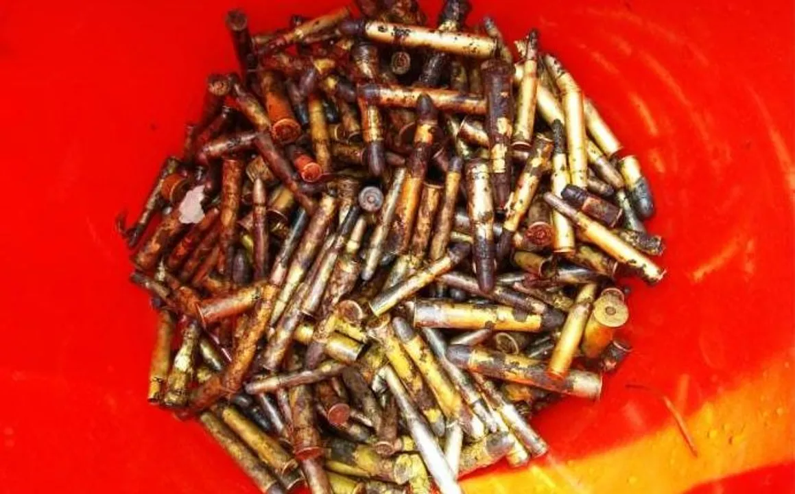  Over 1000 'Made in England' bullets seized from septic tank in Odisha