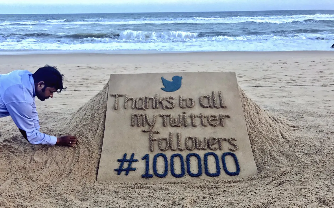  Odisha sand artist Sudarsan Pattnaik gets 1 lakh followers on Twitter
