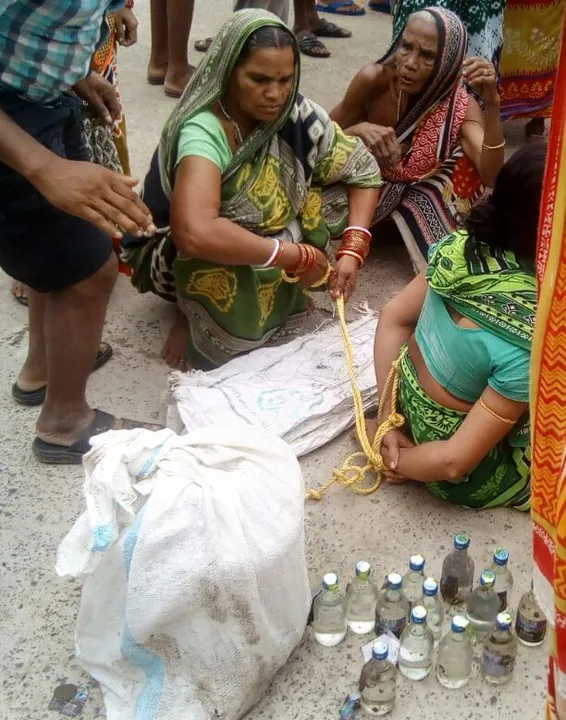  Woman thrashed for selling liquor in Odisha's Kendrapara