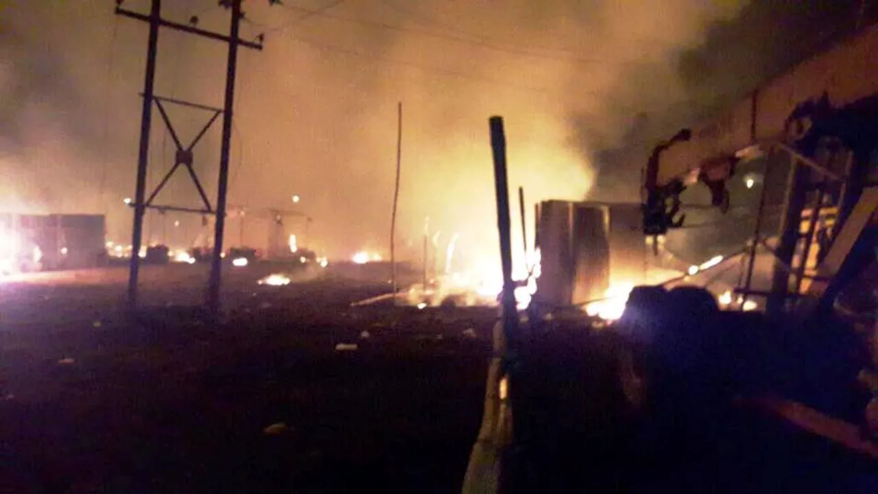 In Videos: Terrifying visuals of Rourkela cracker market fire mishap
