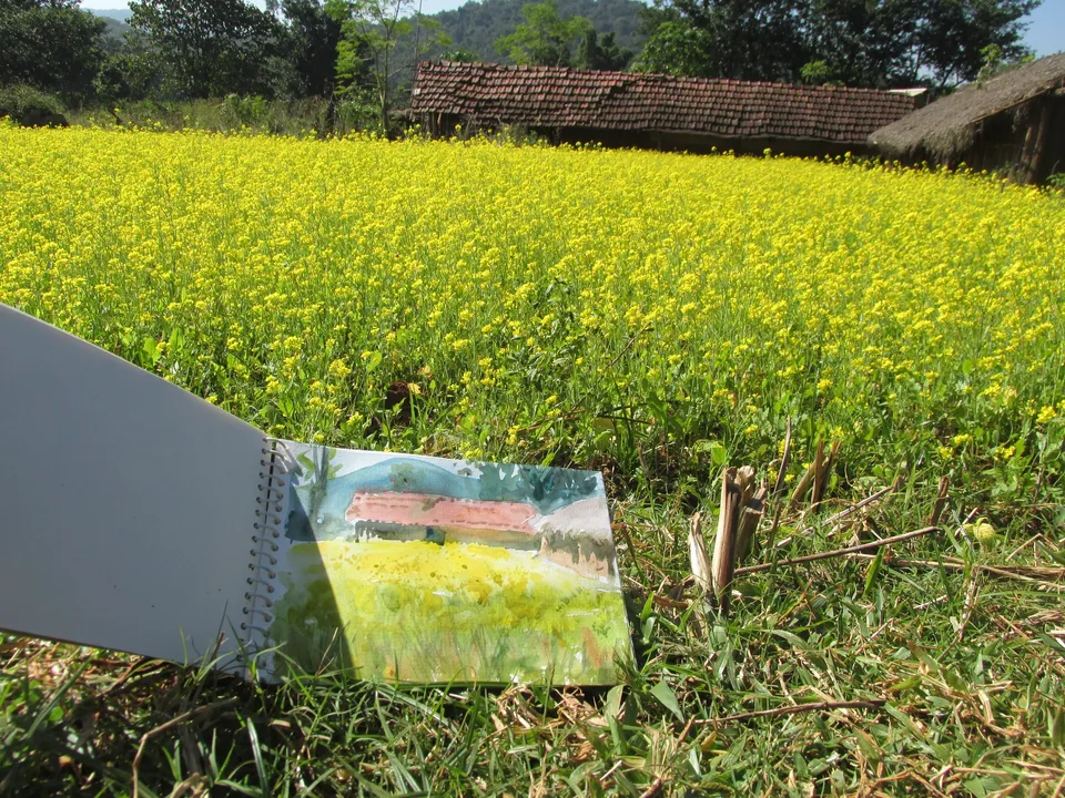  Art enthusiasts on sketching trip to Odisha's tribal hinterland