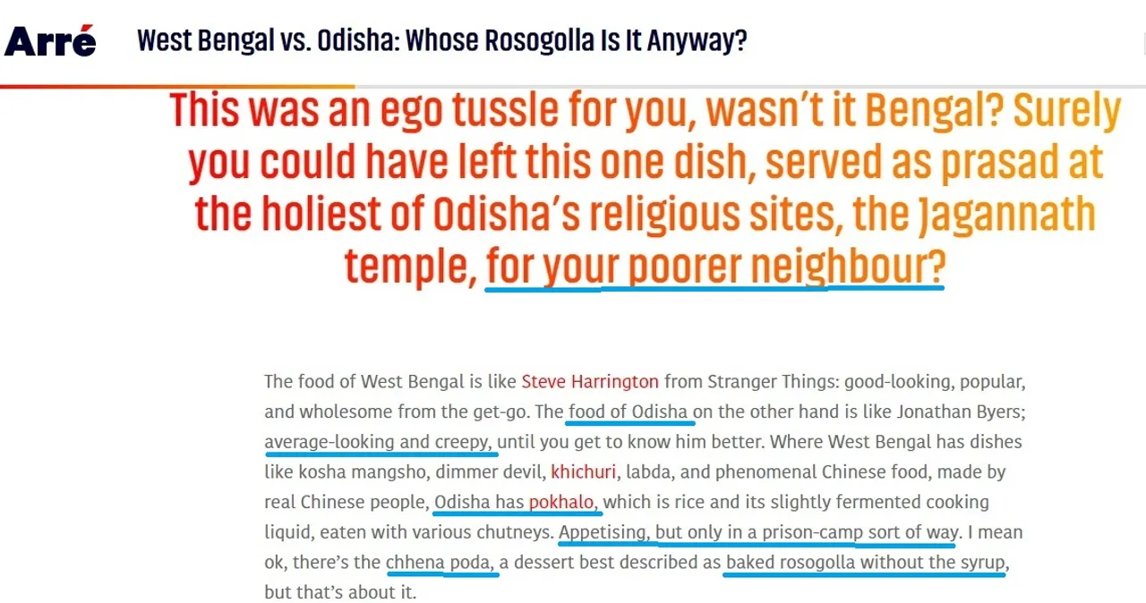  This anti-Odisha write-up reeks of racism, regionalism and hatred!