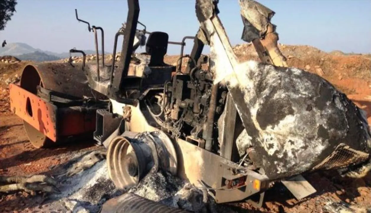  Maoists torch contractor camp in Odisha's Malkangiri