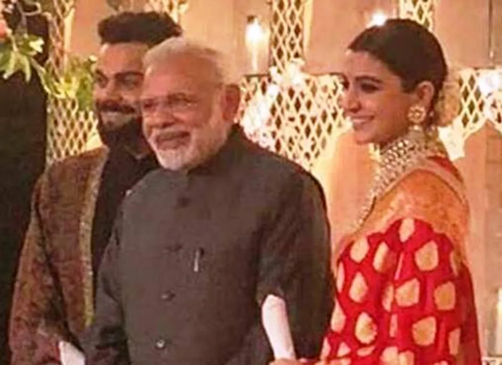  Modi, Jaitley attend Virat-Anushka's reception in Delhi