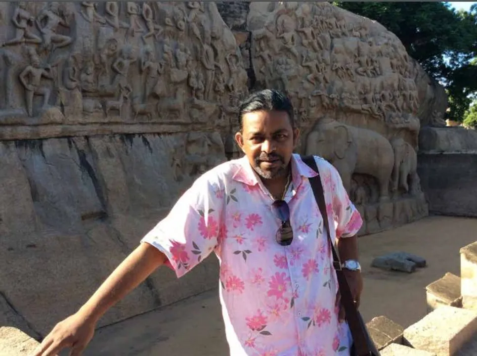  Odisha-born painter Sovan Kumar's colourful take on wheel of life