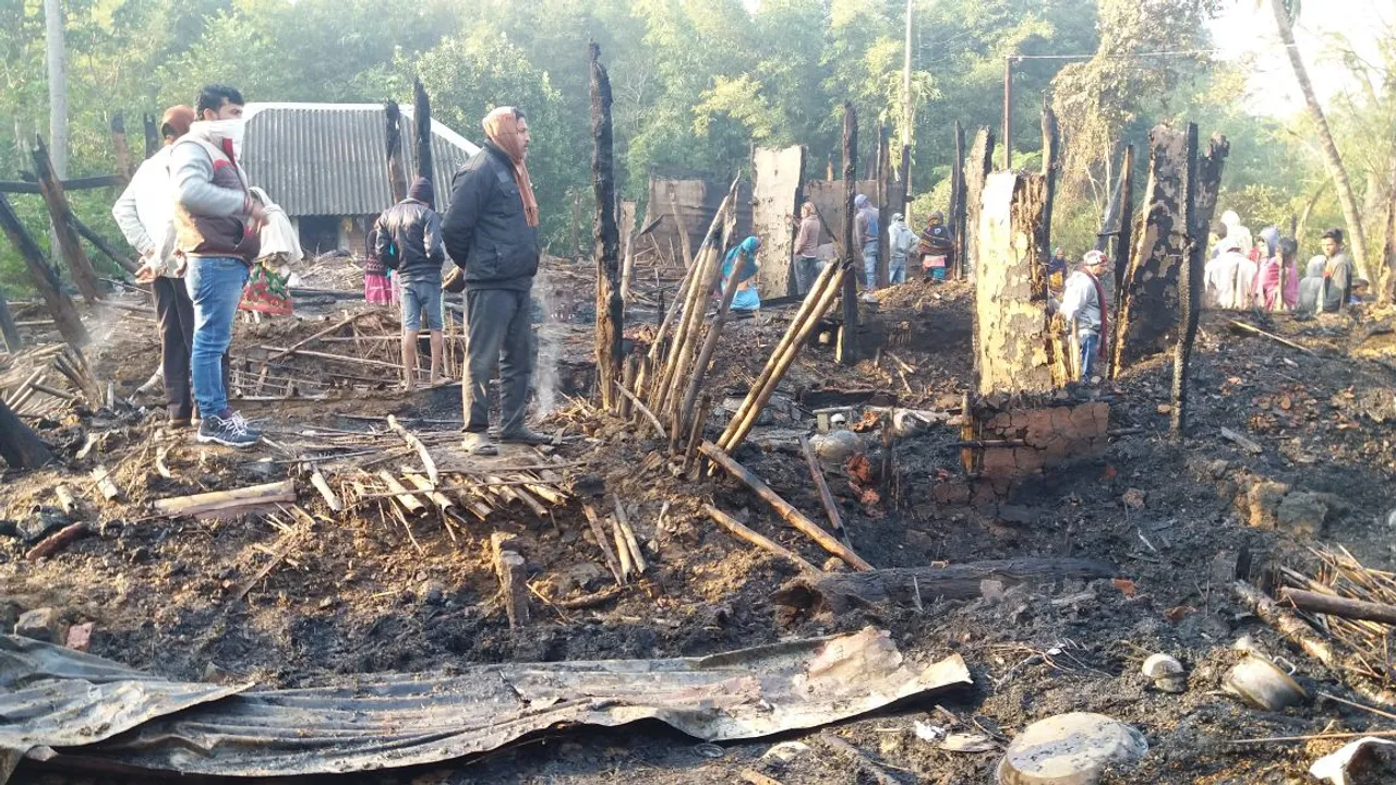  In Pics: Over 50 houses gutted in fire in Odisha's Bhadrak