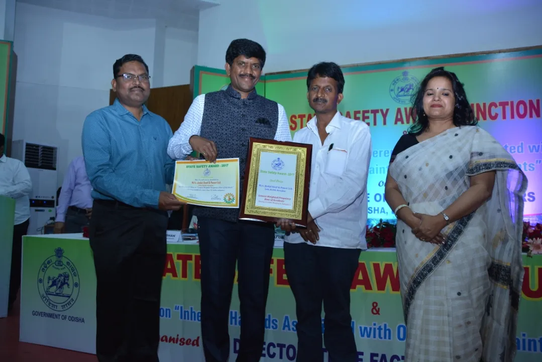  Odisha: JSPL awarded for safety practices