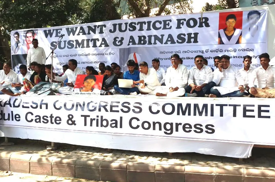  Odisha Congress hits Delhi streets over Kunduli rape-suicide