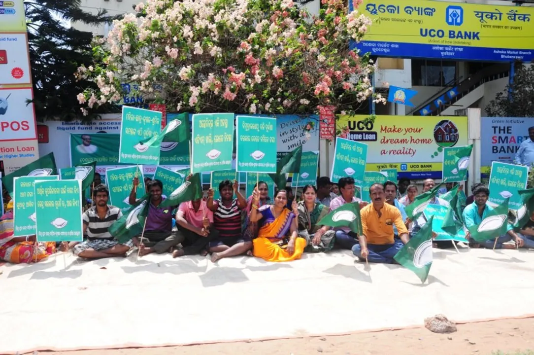  ATM cash crunch: BJD stages 'peaceful protest' before banks in Odisha