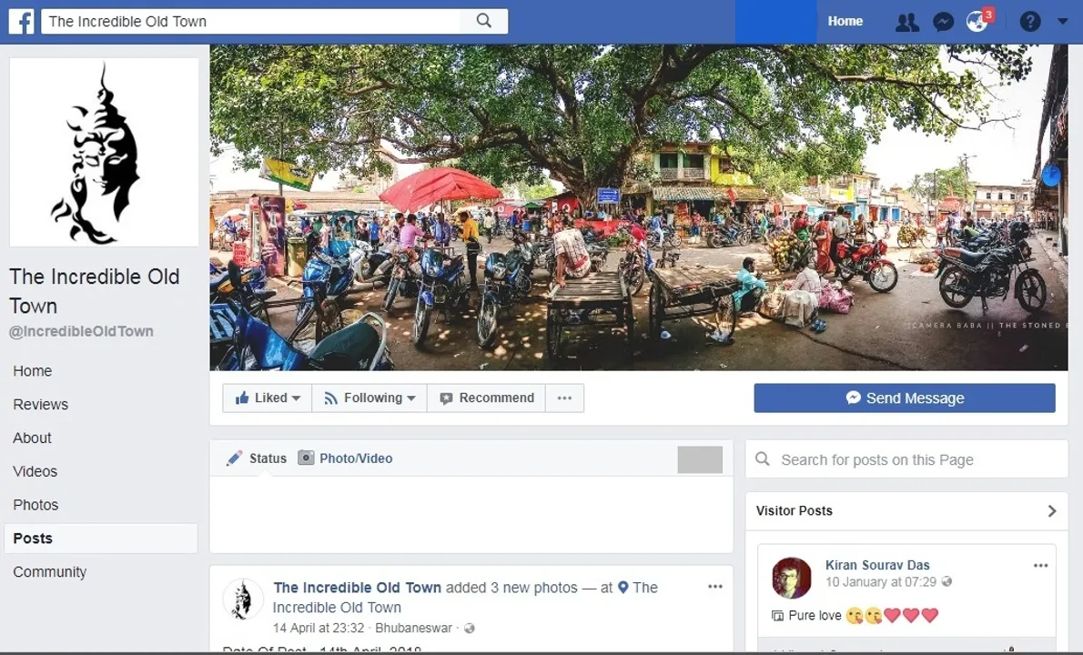  This Facebook page pays a visual tribute to heritage locality of Old Town in Odisha Capital