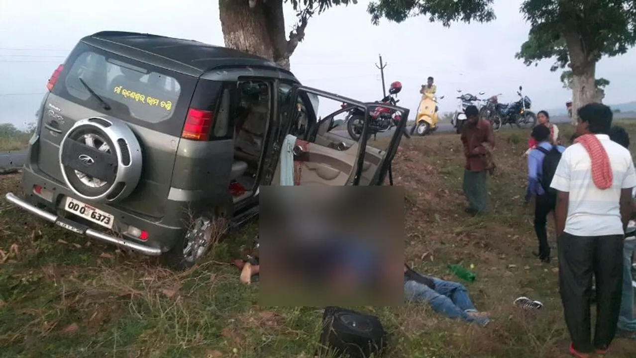  Two killed, six critical after vehicle hits tree in Odisha's Nayagarh