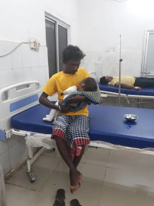  Infant thrown by mother into fire in Odisha capital