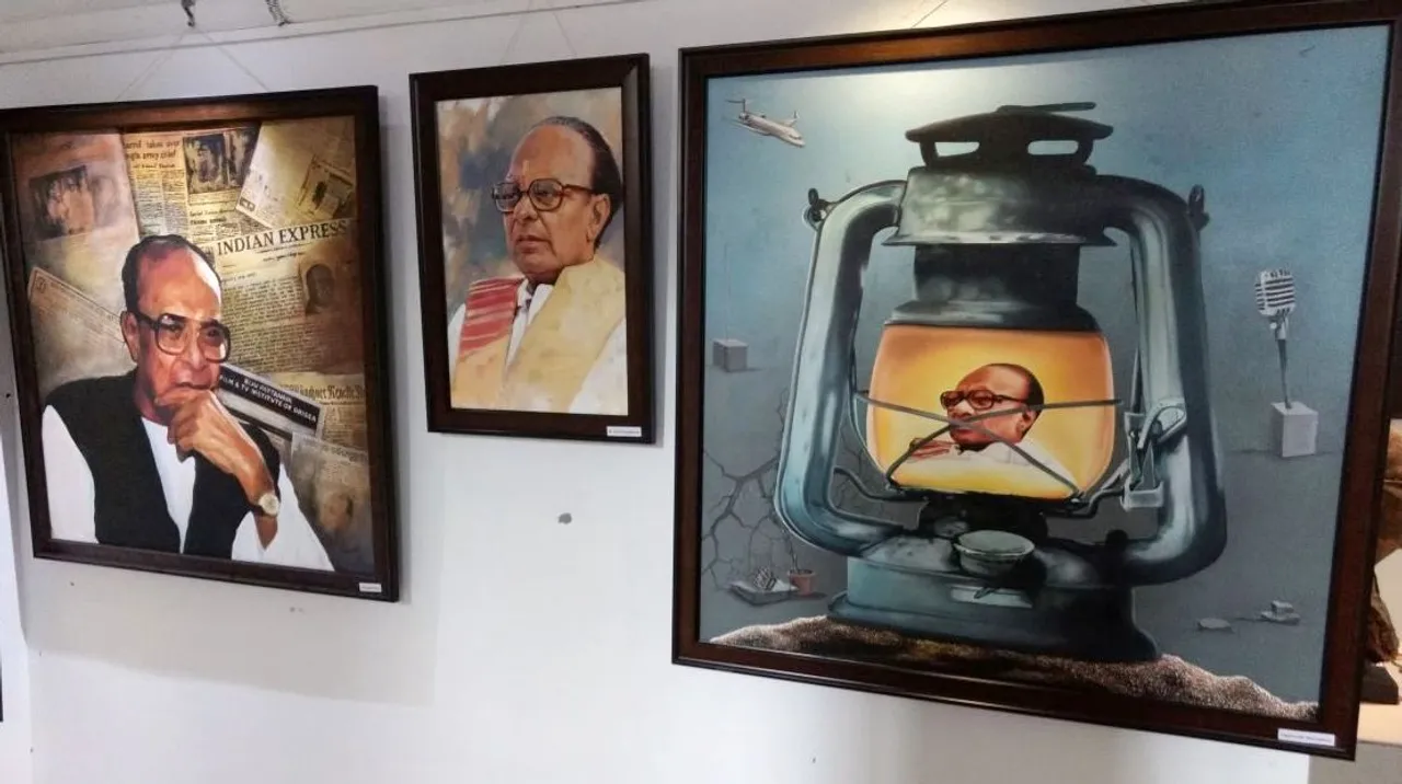  Odisha artists capture Biju Patnaik in bold strokes