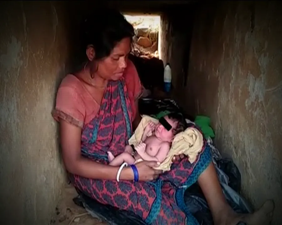  House damaged by elephants, woman delivers baby under culvert in Odisha