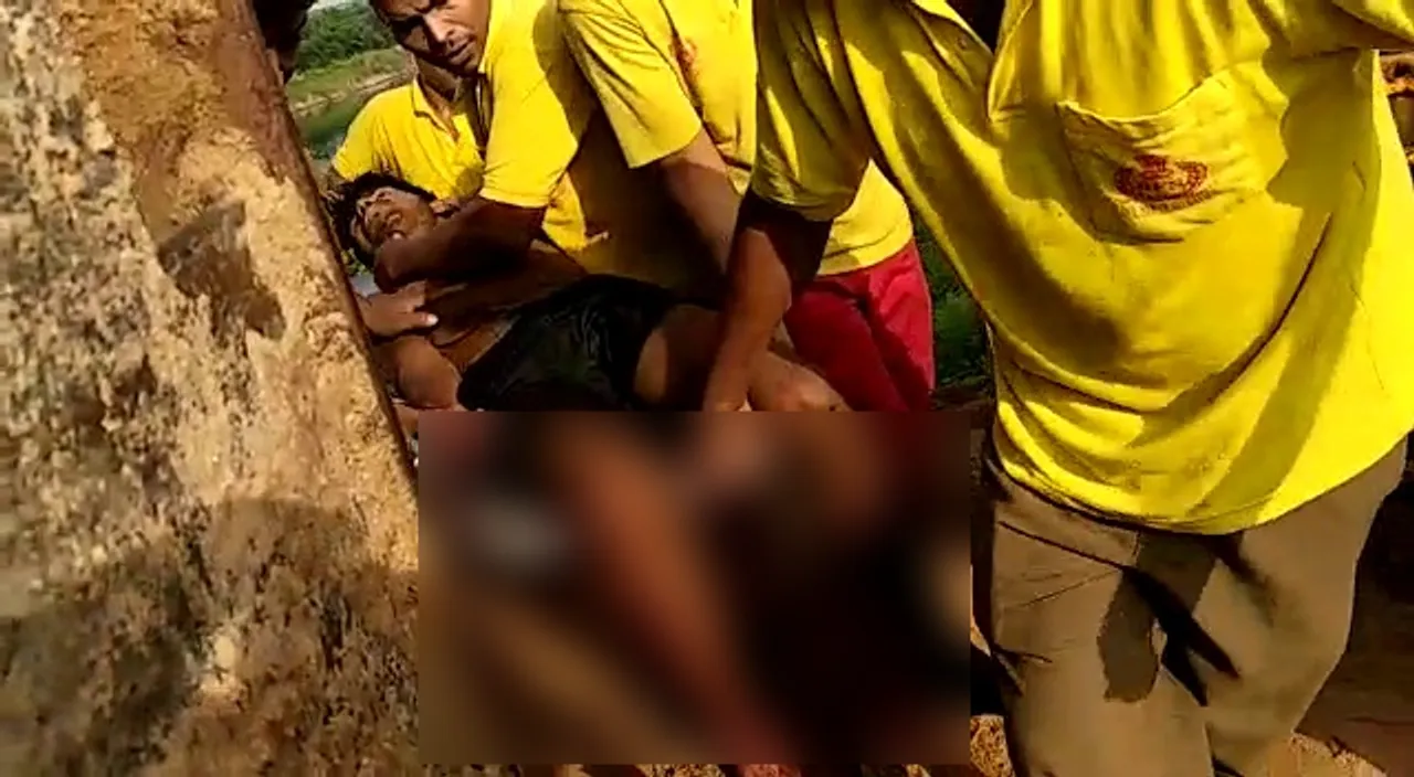  Truck driver trapped after collision rescued in Odisha's Barang