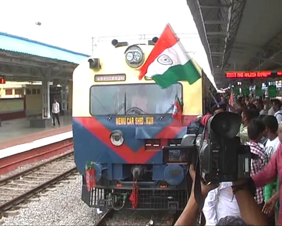  Odisha's first MEMU train flagged off from Berhampur