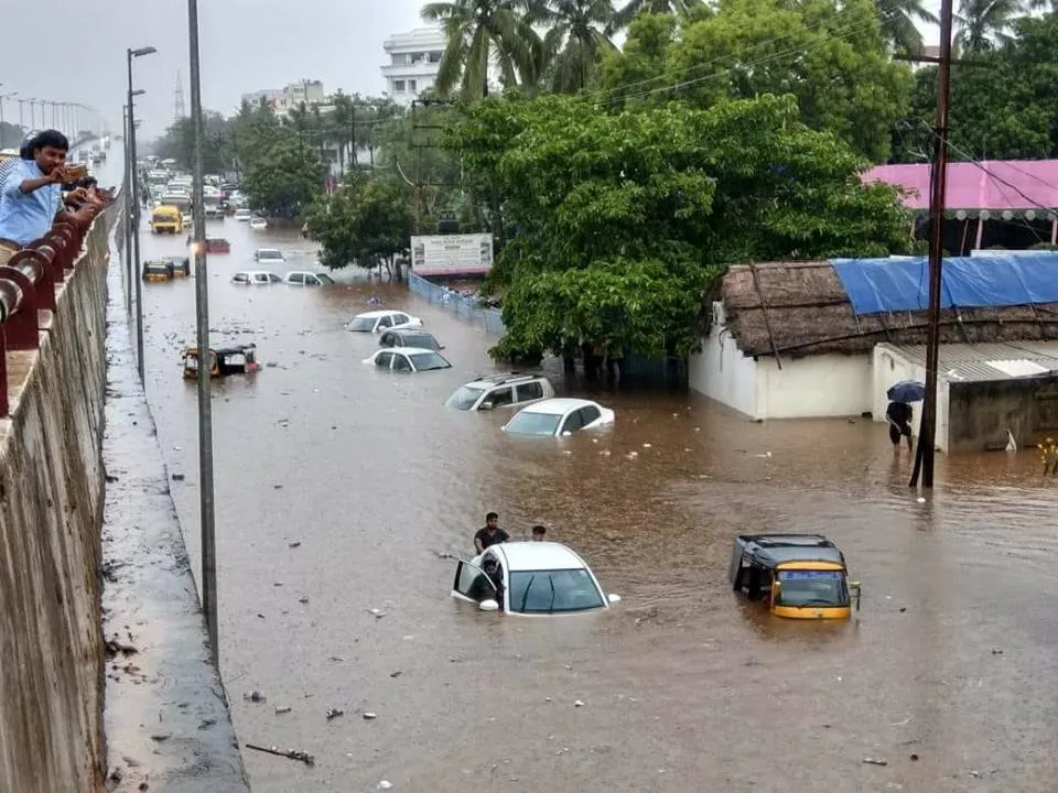  Rain pain: Cars float on water, traffic hit in Odisha capital