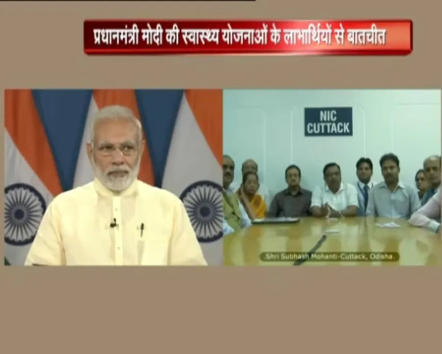  PM Modi directly talks to healthcare beneficiary from Odisha