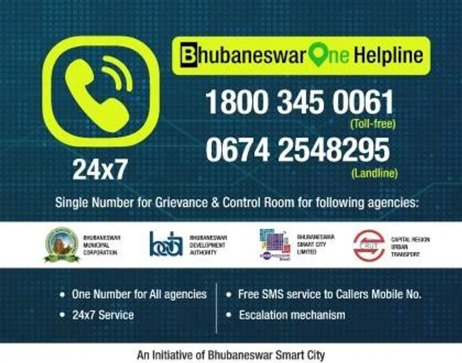  Bhubaneswar One Helpline for all citizen-centric services goes live