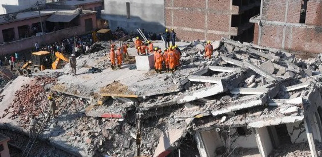  3 killed, many trapped in Greater Noida twin-building collapse