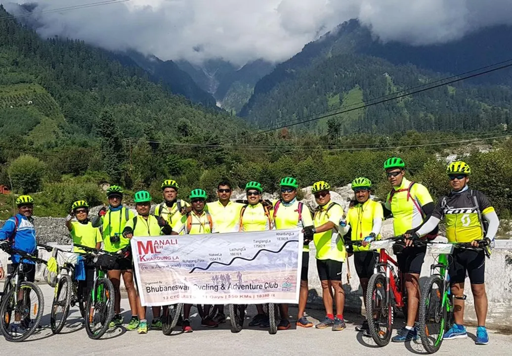  Members of BCAC
Picture courtesy: Facebook/ Bhubaneswar Cycling and Adventure Club 