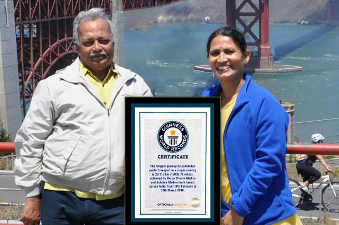  Odisha couple enters Guinness World Records for longest journey across India