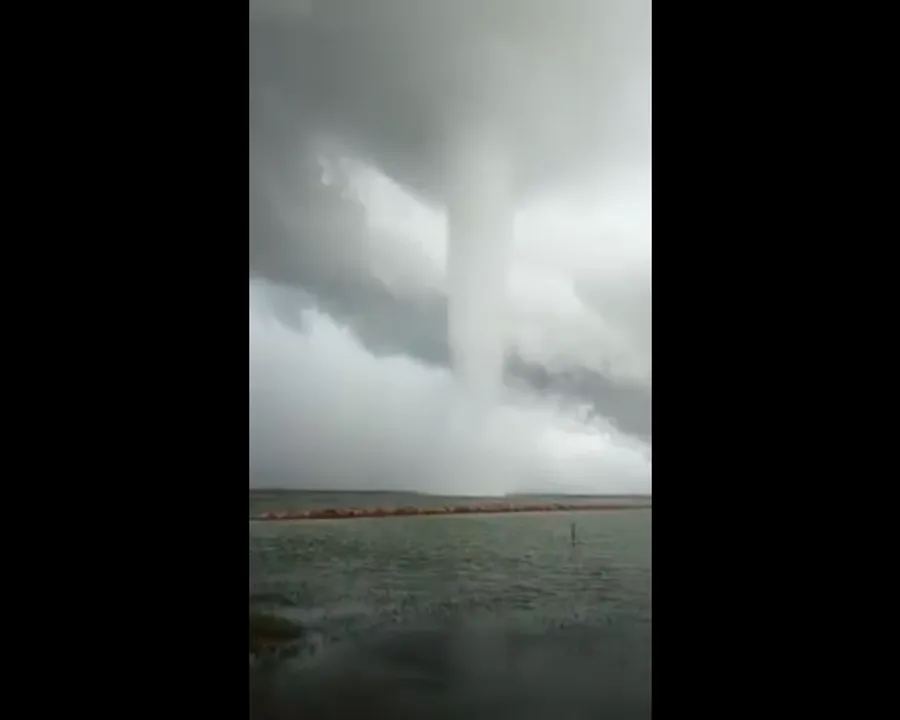  Whirlwind over Chilika Lake caught on camera; Watch here
