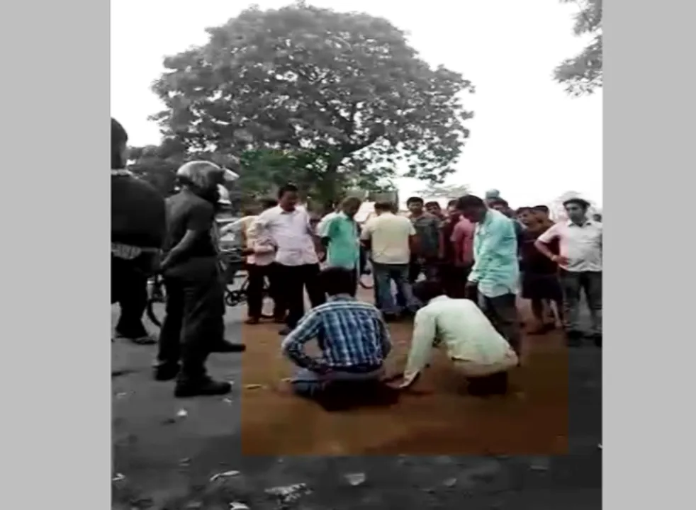  Odisha: Two youth thrashed, forced to kneel down for overtaking