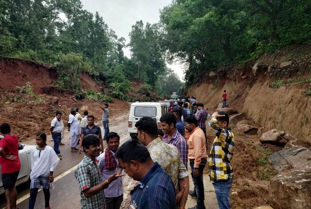  Landslide in Odisha's Nayagarh hits vehicular movement on NH