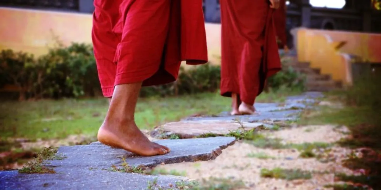  Buddhist monks, nuns from across world walk in Odisha to protect environment
