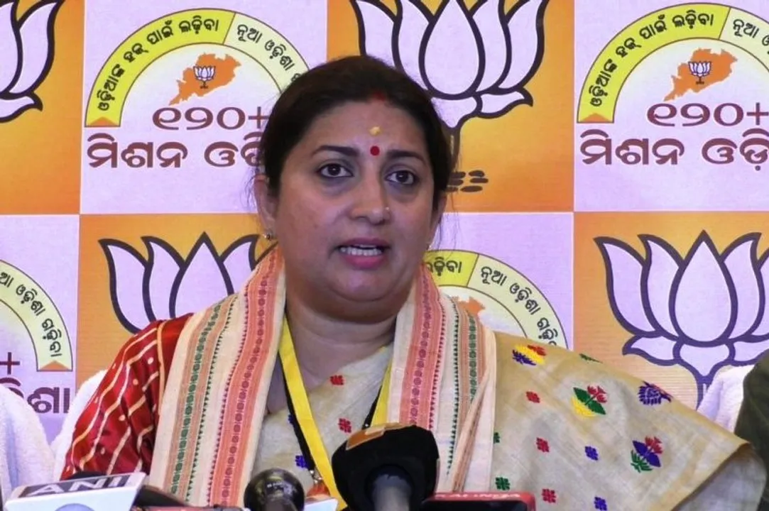  Smriti Irani takes jibe at Odisha CM for rejecting Ayushman Bharat