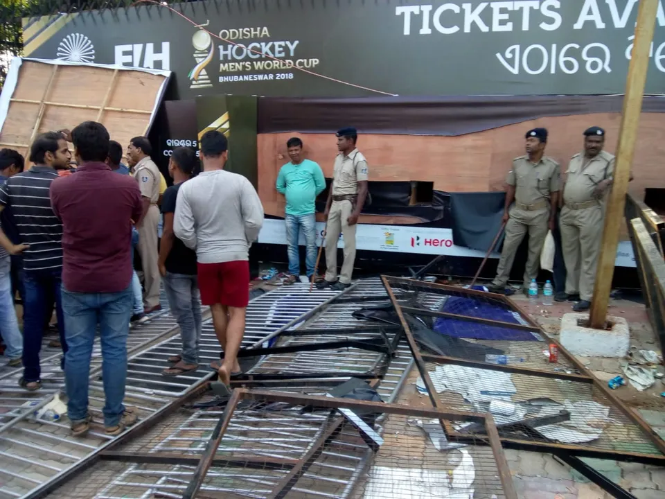  Odisha Hockey Men's World Cup: Fans vandalise Kalinga Stadium ticket counter