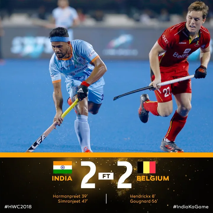  Odisha Hockey World Cup: India hold Belgium in exciting clash