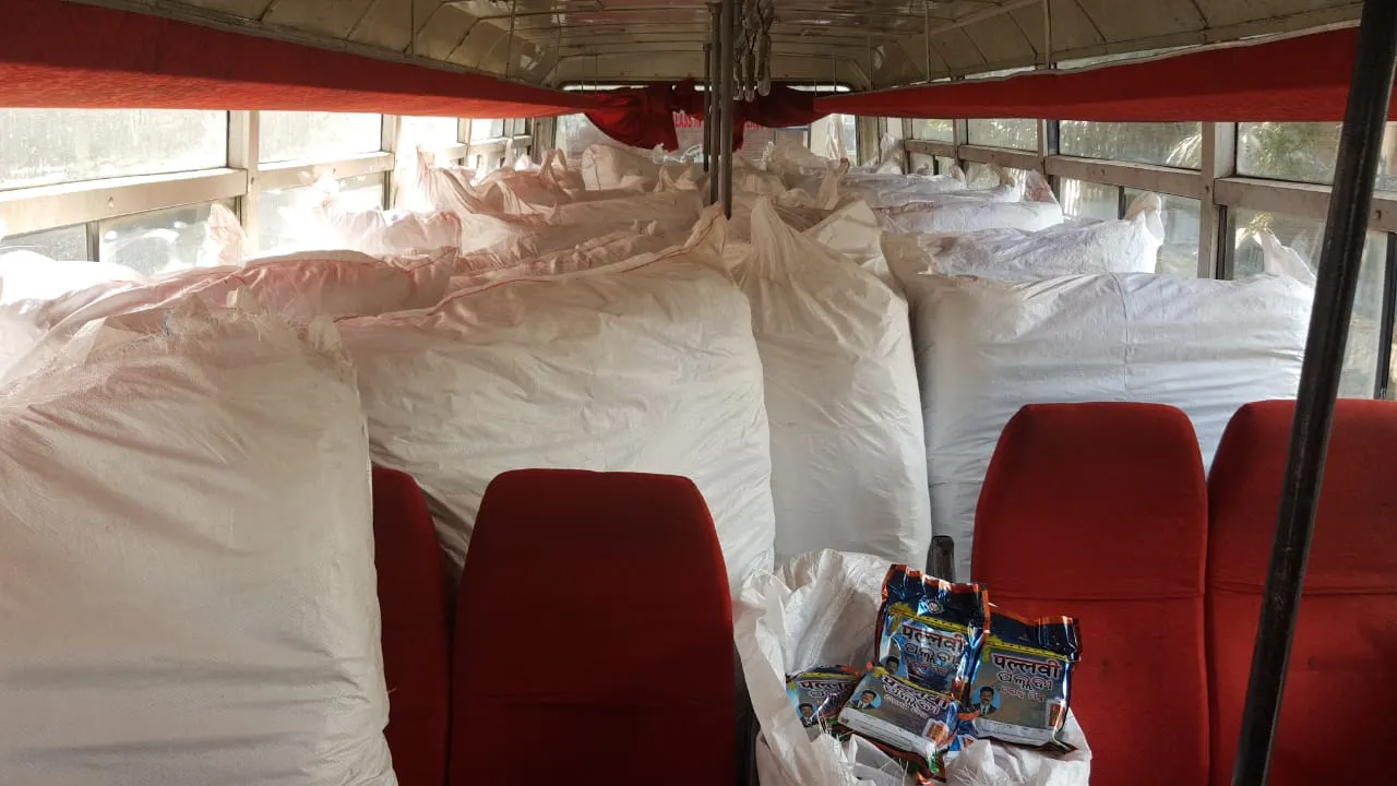  Odisha: Govt bus stashed with Gutkha sacks seized; 2 held